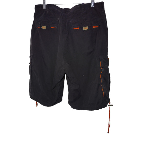 Abercrombie & Fitch Paratroops Mens Cargo Shorts Drawstring Pockets Blue Medium - Picture 5 of 9